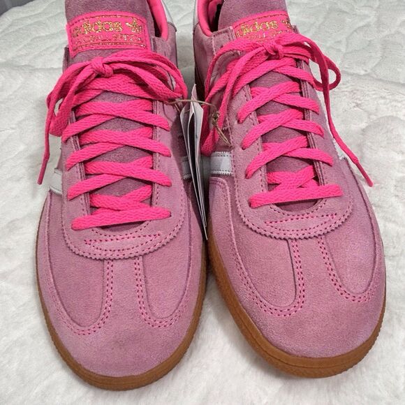 NWT Adidas Handball Spezial Sneaker Lucid Pink Women’s Size US 12 JI2654 - Picture 2 of 8